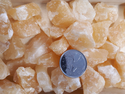 Rough Orange Calcite stones