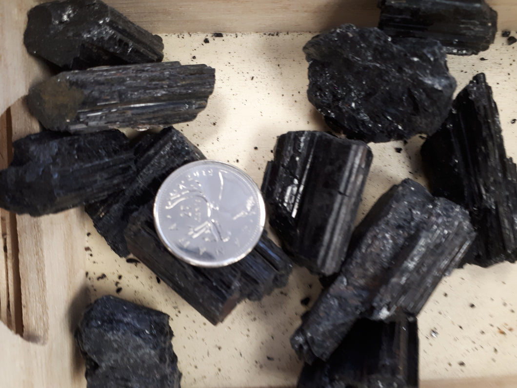 Black Tourmaline rough stones