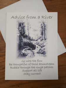 Advice from a River Greeting Card