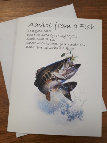 Advice from a Fish Greeting Card