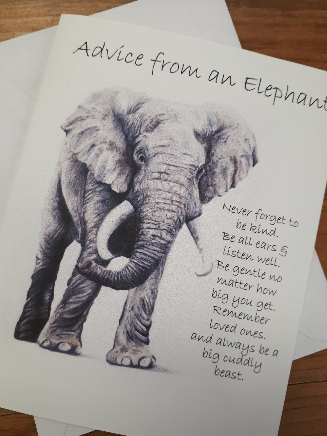 Advice from an Elephant Greeting Card