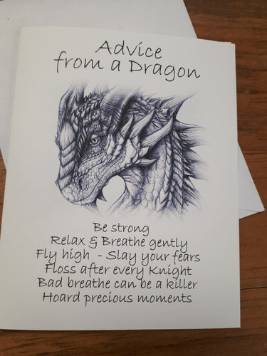 Advice from a Dragon Greeting Card
