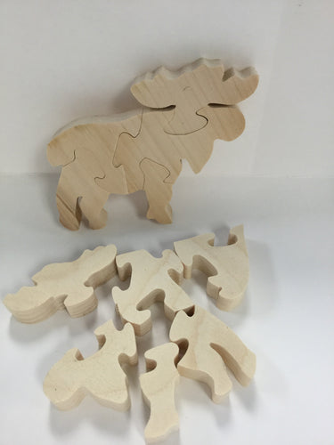 Wooden Moose Puzzle